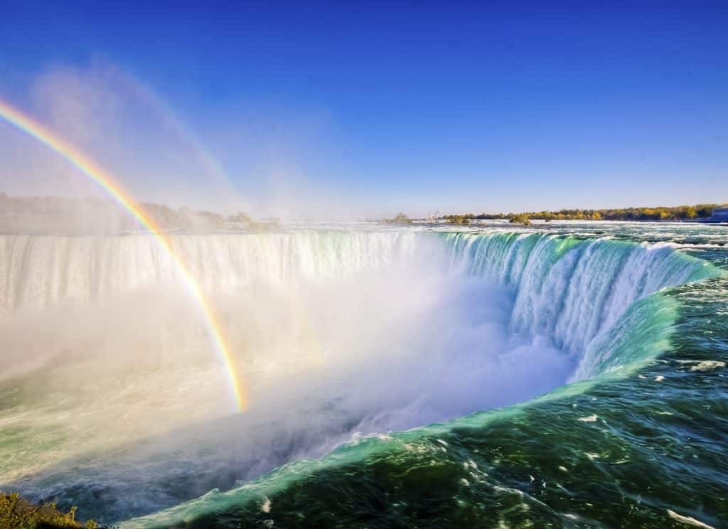 Niagara Falls with rainbow